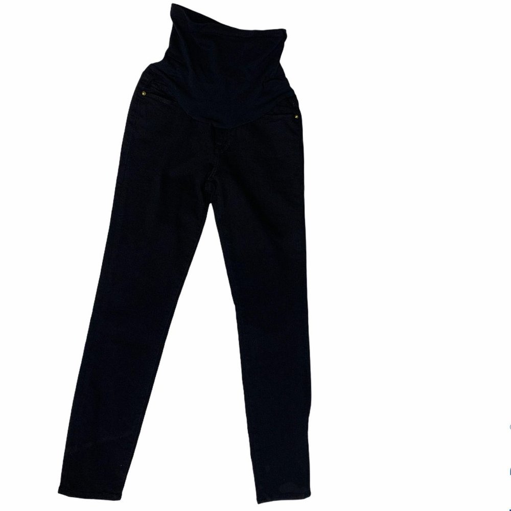Frame Secret Fit Black Skinny Maternity Jeans 25